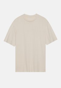 YOURTURN UNISEX 3 PACK BASIC OVERSIZED T-SHIRT - T-shirt basique - dark brown/off-white/dark grey