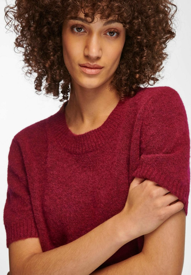 Damen Strickjacken | PETER HAHN 1/2 Arm Strickpullover beere melange/mehrfarbig - JZ87428 Damen Strickjacken | PETER HAHN 1/2 Arm Strickpullover beere melange/mehrfarbig - JZ87428