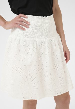 CRDIANA BRODERI ANGLAIS SMOCK - A-silueta svārki - snow white