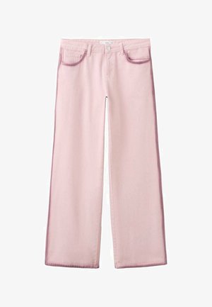 TEEN - Kavbojke na trapez - pink