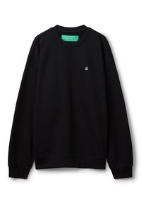 United Colors of Benetton WITH LOGO PATCH - Felpa - black