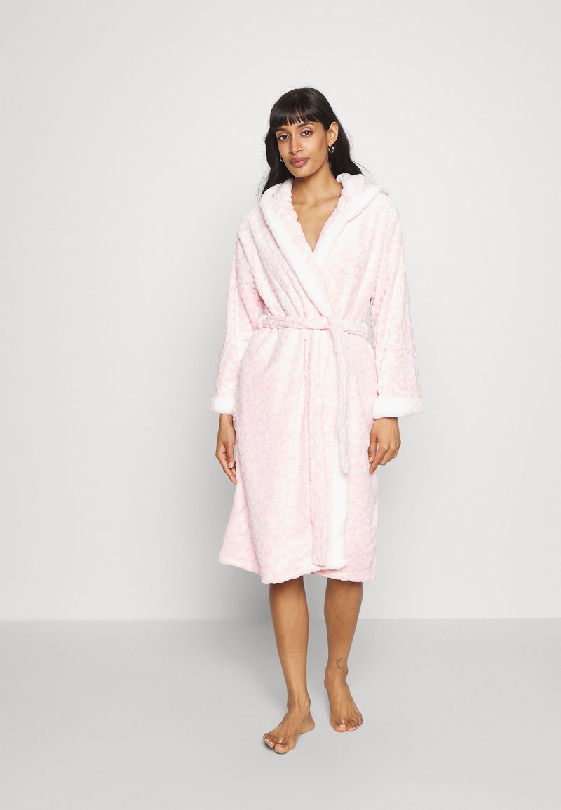 Ann Summers LEOPARD FLUFFY ROBE Dressing gown pink Zalando.de