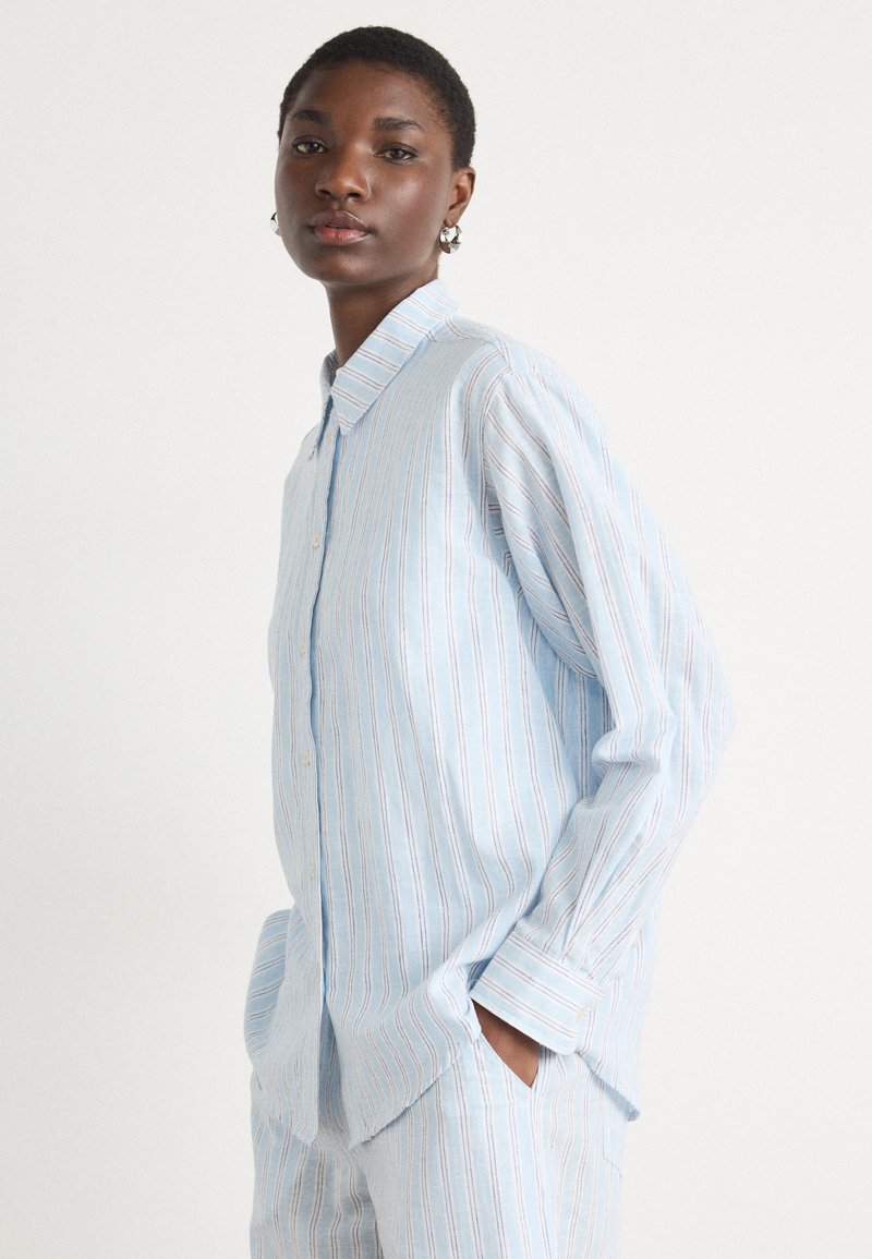 Mads Nørgaard - COLIN CRELLY SHIRT - Skjortebluse - powder blue, Forstørre