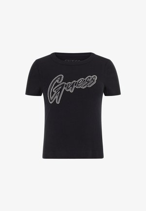 Guess, LOGO NIETENBESATZ - Μπλουζάκι με στάμπα - schwarz