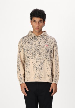 Diesel UNISEX - Majica s kapuljačom - beige/black