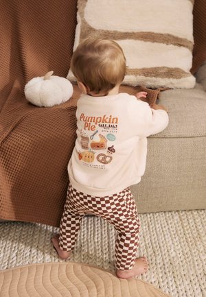 Next, REGULAR FIT - SWEAT AND LEGGING BABY UNISEX SET - Leggings - neutral pumpkin slogan