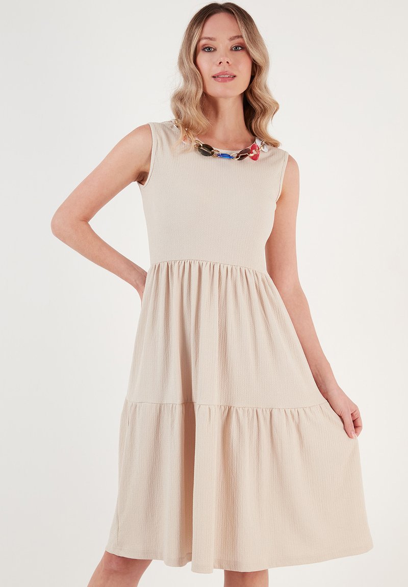 LELA REGULAR FIT - Neulemekko - stone