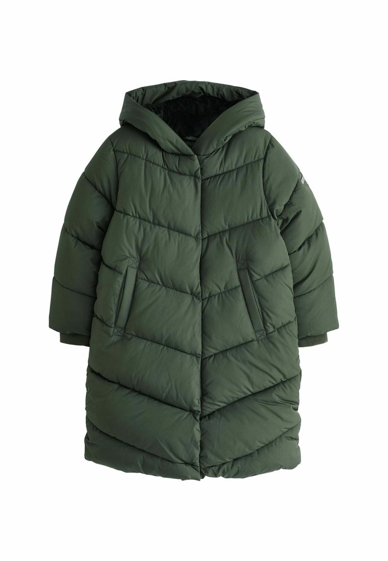 Next - LONGER LENGTH SHOWER RESISTANT FAUX FUR LINED - Zimski plašč - mottled green, Povečajte