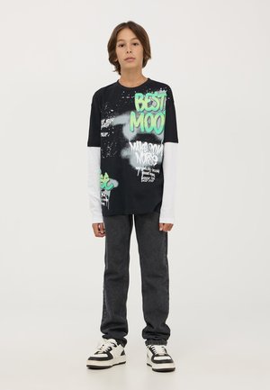 Terranova GRAFFITI - Maglietta a manica lunga - nero