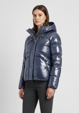 GLOSSY HOODED REVOLUTION - Daunenjacke - deep xv