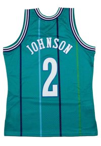 Mitchell & Ness LARRY JOHNSON 2 CHARLOTTE HORNETS NBA  - Top - turquoise