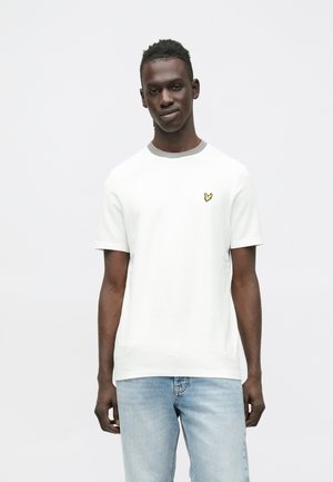 CONTRAST COLLAR - T-shirt basique - white