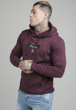 OVERHEAD HOODIE - Maglietta a manica lunga - burgundy