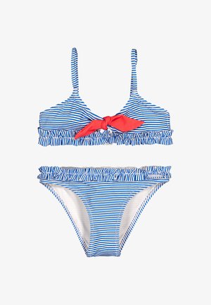 Ysabel Mora, DETALLE LAZO Y FRUNCIDOS ESTAMPADO RAYAS SET - Bikini - blue