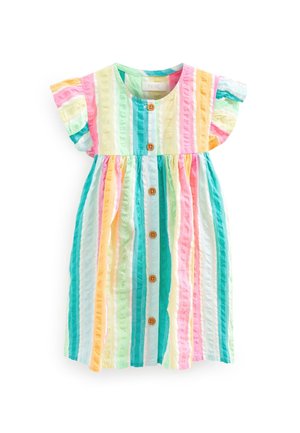 FRILL SLEEVE COTTON DRESS - Blusenkleid - pink