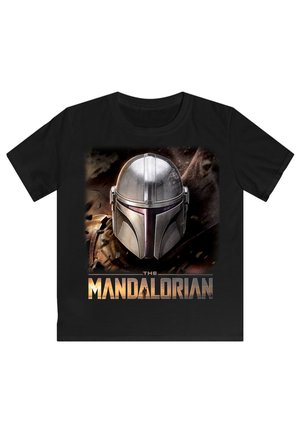 STAR WARS THE MANDALORIAN HELM  PREMIUM KRIEG DER STERNE FAN ME - Print T-shirt - black