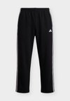 ESSENTIALS 3 STRIPES OPEN HEM PANTS - Долнище на анцуг - black/white