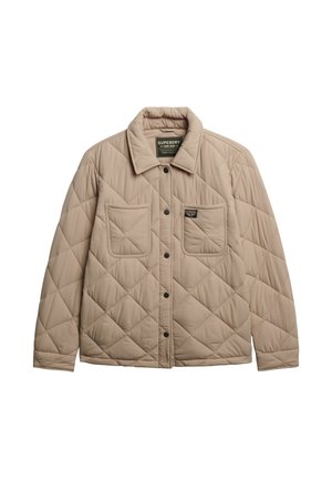 Superdry QUILTED CHORE - Winterjas - humus beige