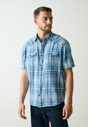 Next, REGULAR FIT - CHECK WESTERN STYLING SHORT SLEEVE SHIRT - Hemd - indigo blue