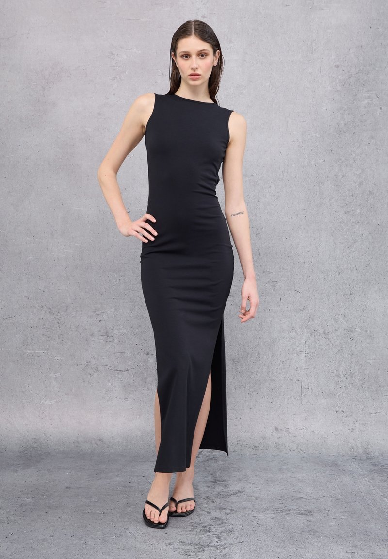 sachin and babi light blue dress Velora Open Back Jersey Gown – BY JOHNNY main image 1
