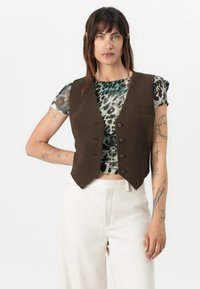 Guess THEOLINE PERFECT VEST - Bodywarmer - espresso brown