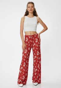 Koton WIDE LEG  - Housut - brown