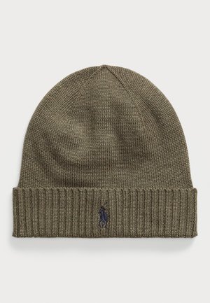 SIGNATURE PONY WOOL BEANIE - Mössa - light cargo/olive