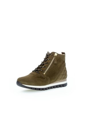 Lace-up ankle boots - grün
