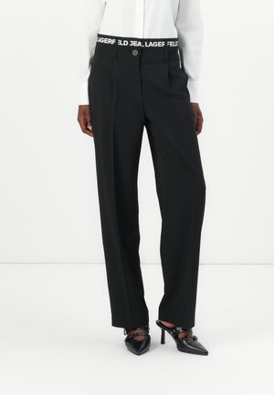 LOGO WAISTBAND PANT - Pantaloni - black