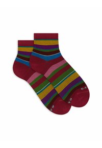 Gallo WITH  STRIPES - Calze - carminio vrame