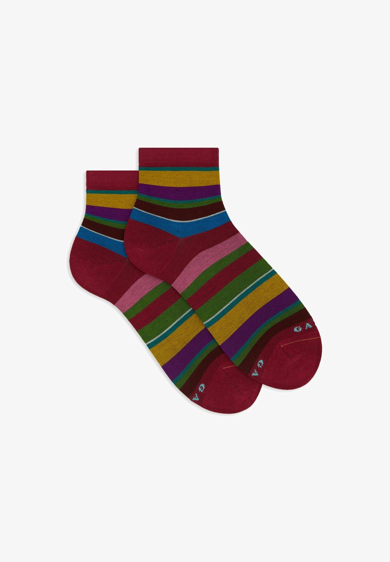 Gallo WITH  STRIPES - Calze - carminio vrame