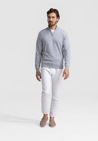 NØLSON THE QUARTER ZIP - Trui - light grey