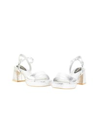 KESLEM Sandalias con plataforma - plateado