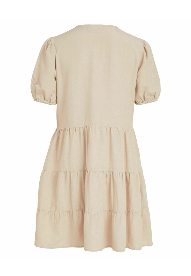 Damen Freizeitkleider | Vila VIPRISSILLA KURZARM Freizeitkleid sand - YR74089 Damen Freizeitkleider | Vila VIPRISSILLA KURZARM Freizeitkleid sand - YR74089