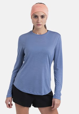 icebreaker LIGHT WEIGHT COOL-LITE SPHERE - Long sleeved top - LIGHT BLUE