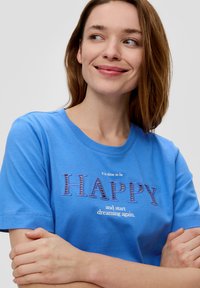 s.Oliver T-shirt print - royalblau