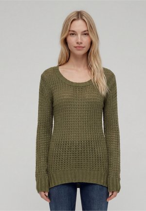 Urban Classics, LADIES LONG WIDENECK SWEATER - Strickpullover - olive