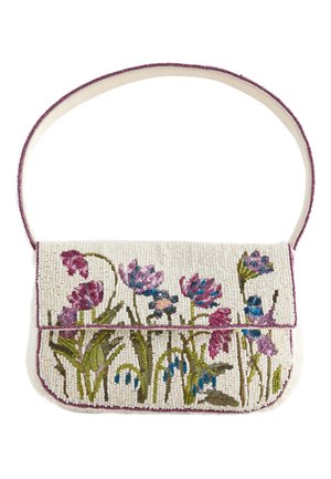 Next, BEADED FLORAL SHOULDER BAG . - Handtasche - white