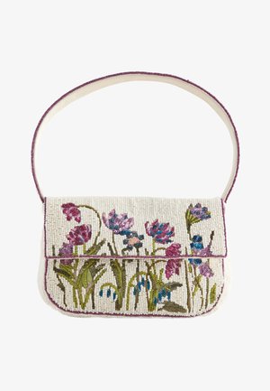 Next, BEADED FLORAL SHOULDER BAG . - Handtasche - white
