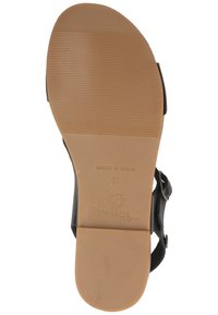 Sottopiede in gomma nera con texture a coste, suola in gomma beige e branding in rilievo. Prodotto in Spagna, taglia 37.