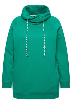 Ulla Popken MIT STEHKRAGEN RAGLANFORM LANGE ÄRMEL  - Sweatshirt - classic emerald green