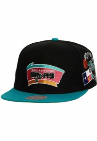 Mitchell & Ness SIDEPATCHES SAN ANTONIO SPURS - Gorra - black