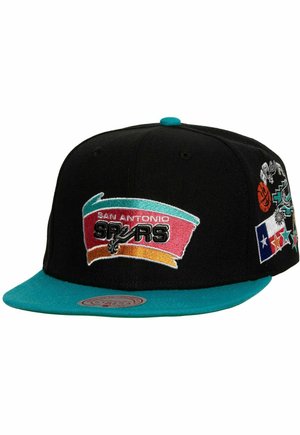 Mitchell & Ness SIDEPATCHES SAN ANTONIO SPURS - Gorra - black