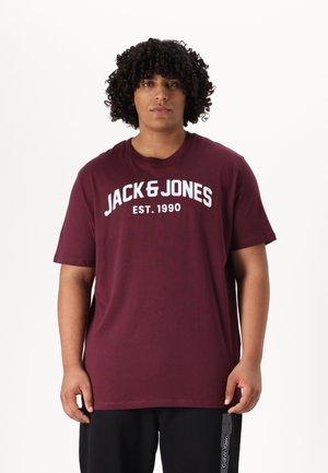 JJJOSH PLUS TEE 5 PACK - T-shirt imprimé - port royale/black/dark navy/dusty olive