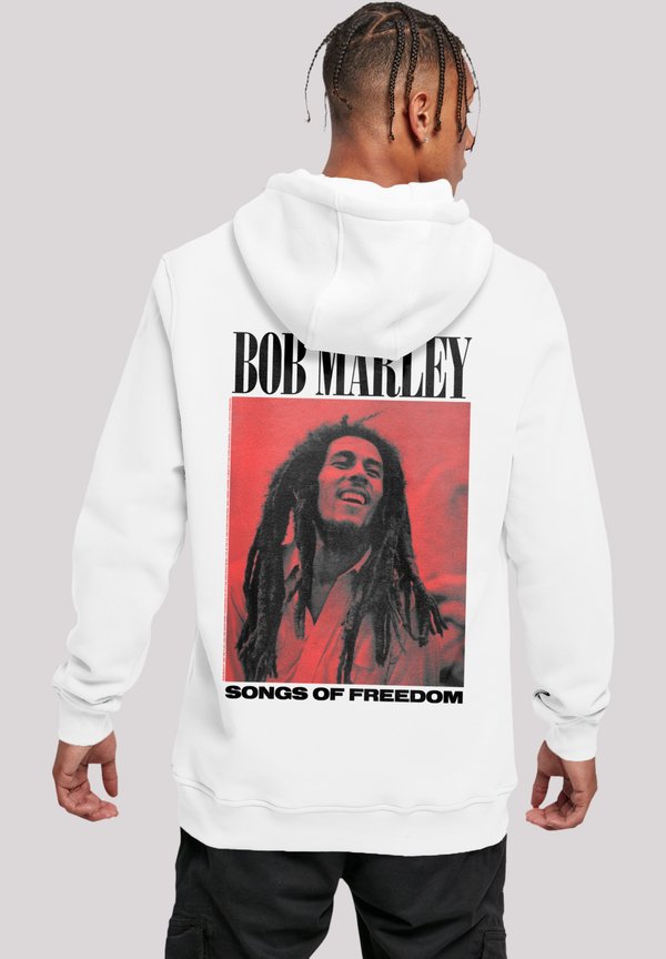 BOB MARLEY SONGS OF FREEDOM REGGAE MUSIC - Kapuzenpullover - weiß