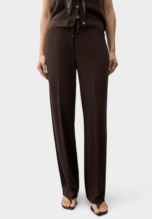 OPUS PANTS, OPUS PANTS WIDE LEG PANTS MACIE - Pantaloni - affogato