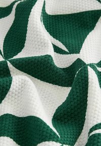 Next CUBAN COLLAR PATTERN-REGULAR FIT - Pikeepaita - green