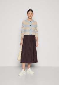 Selected Femme SLFLULU CARDIGAN - Kardigán - birch/blue