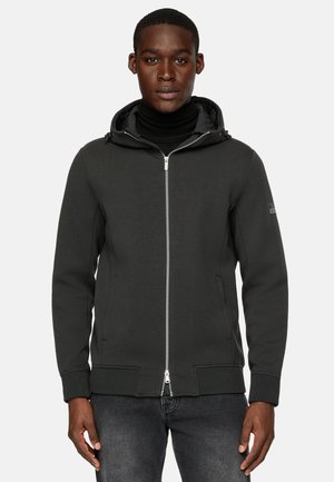 Boggi Milano B TECH FULL ZIP DOUBLE IN SCUBA - Zip-up sweatshirt - black