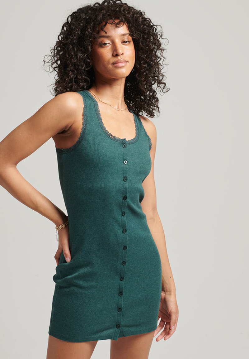 Damen Kleider | Superdry VINTAGE Etuikleidbuck green marl/grün - DK91936 Damen Kleider | Superdry VINTAGE Etuikleidbuck green marl/grün - DK91936
